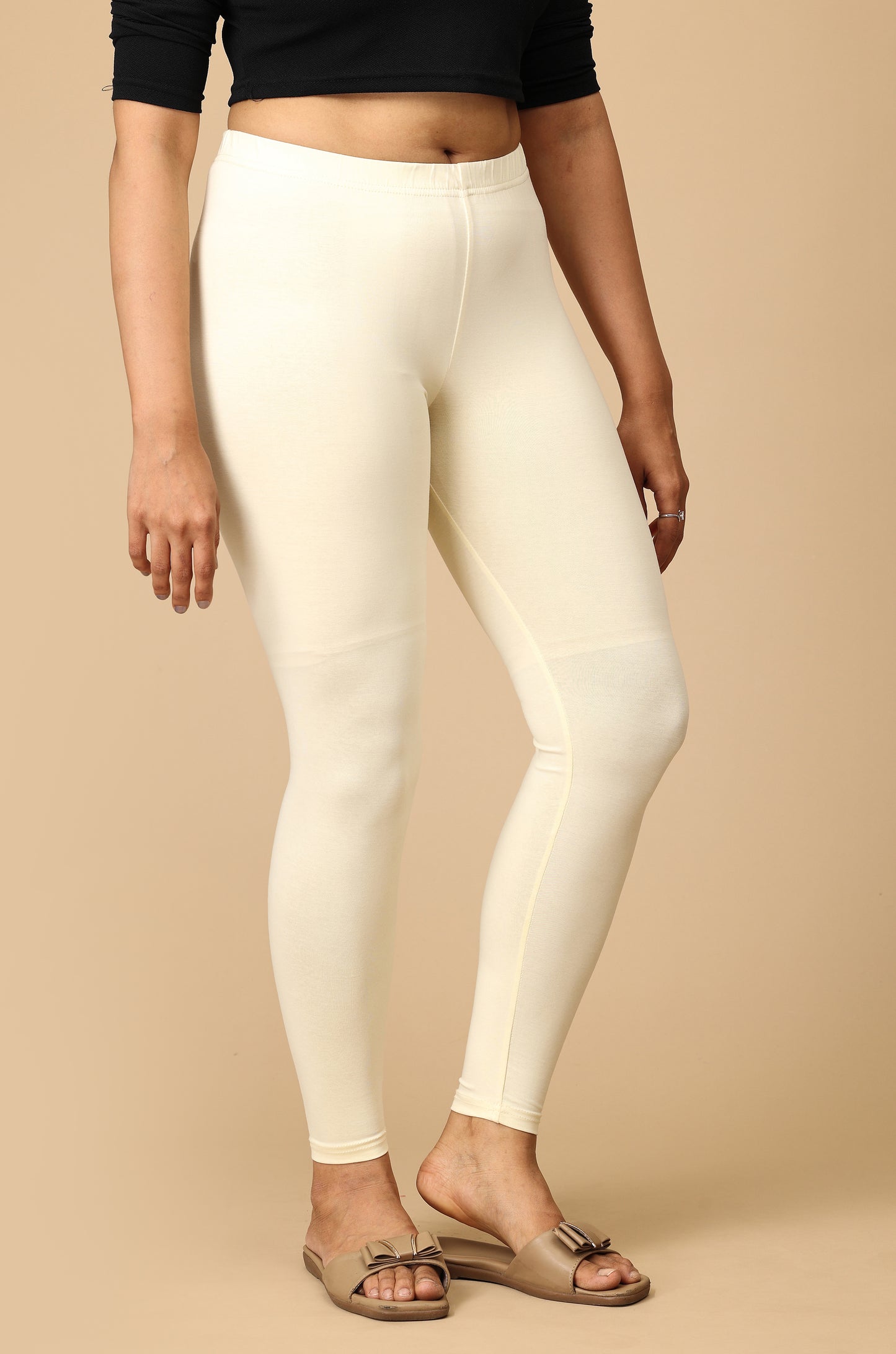 Off White Bio Wash 4 ways Stretch Ankle Length Legging