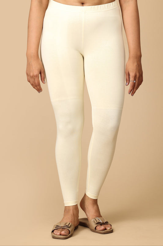 Off White Bio Wash 4 ways Stretch Ankle Length Legging