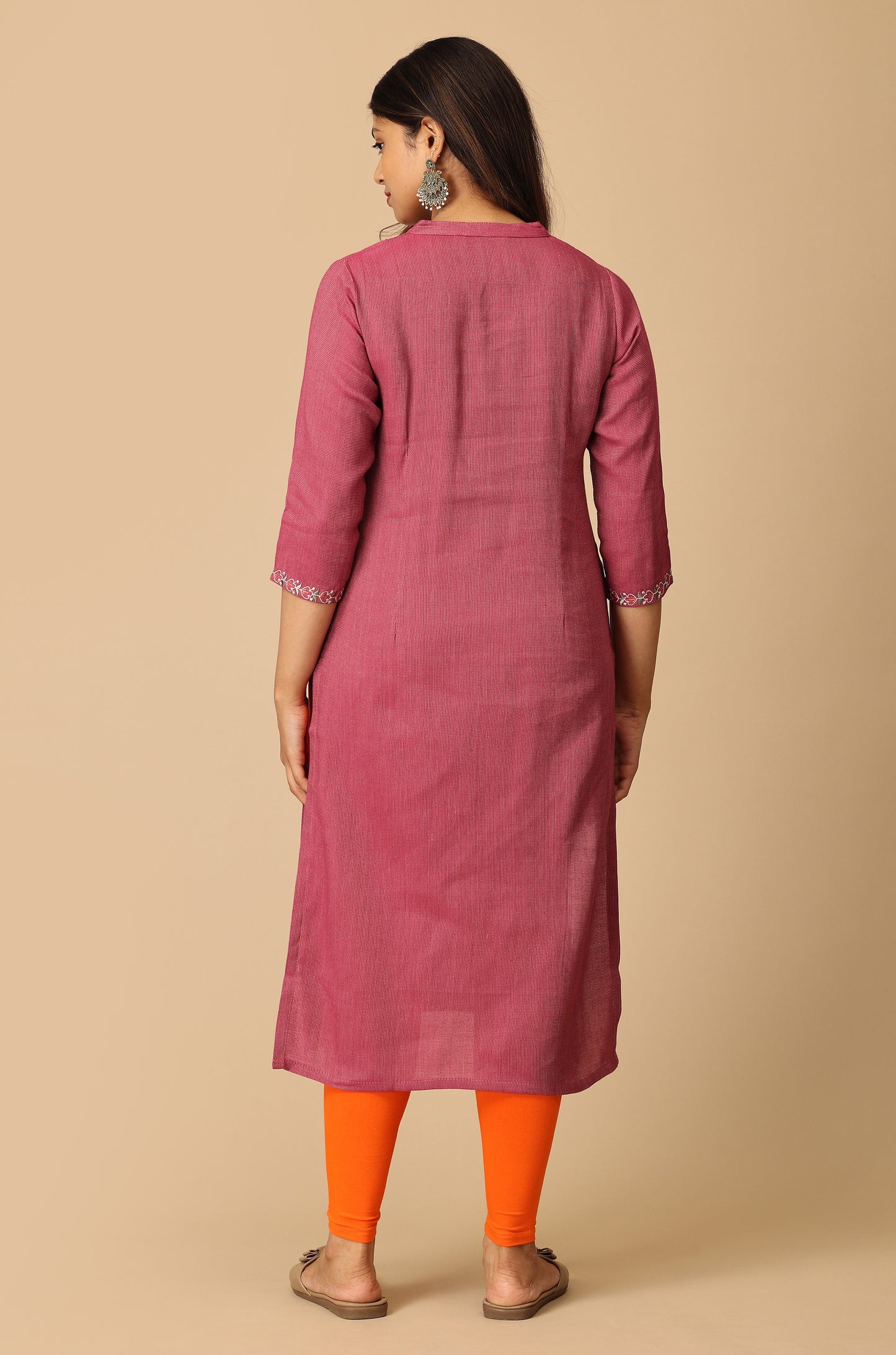 Mauve Matty Embroidery Kurti