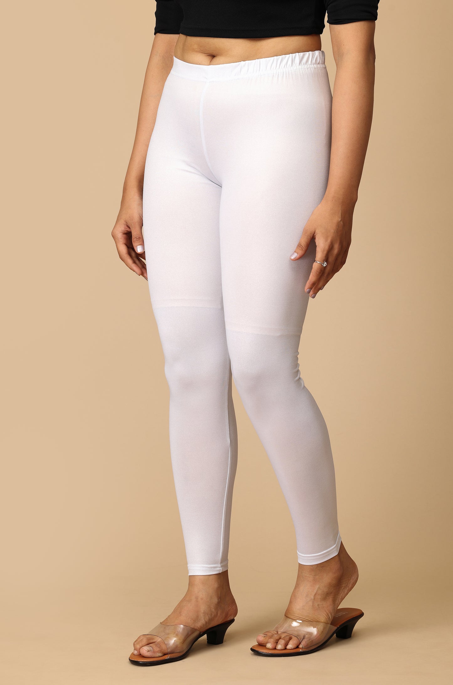 Sliver Shimmer 4 ways Stretch Ankle Length Legging