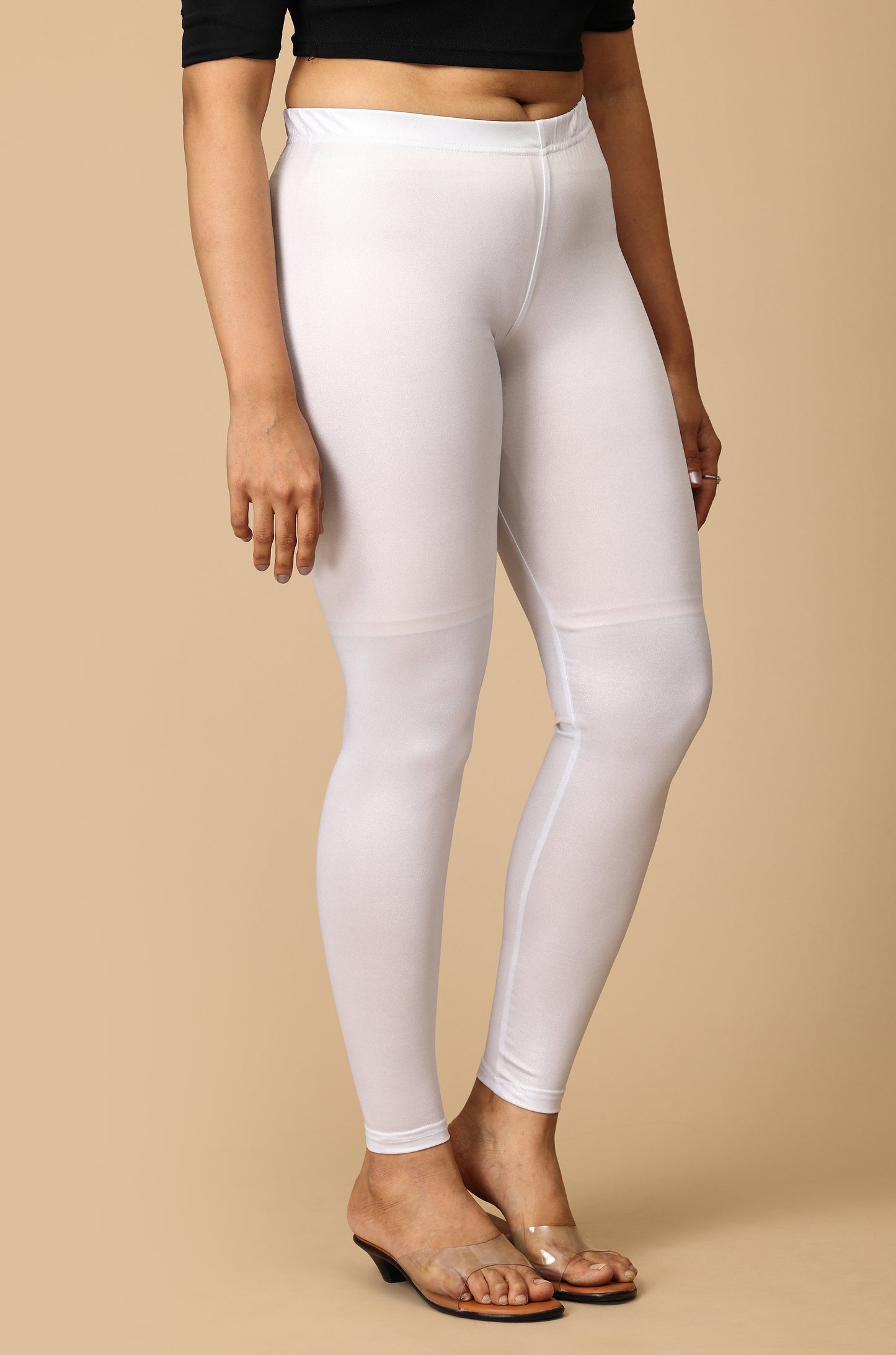 Sliver Shimmer 4 ways Stretch Ankle Length Legging